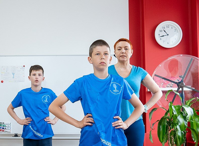 Татьяна Гогуадзе вместе с учениками на программе "Успешный Старт".