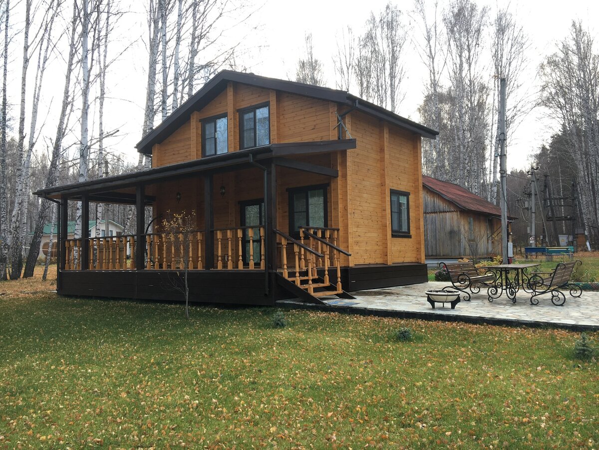 Дом из двойного мини бруса