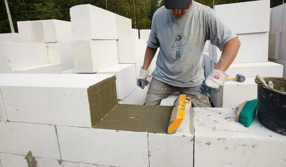 Кладка газоблока. Фото: Яндекс Картинки