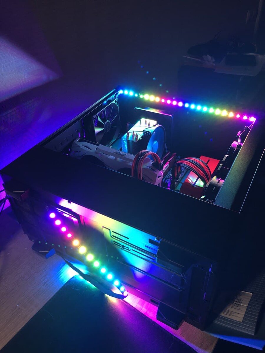 Как установить rgb ленту на стол