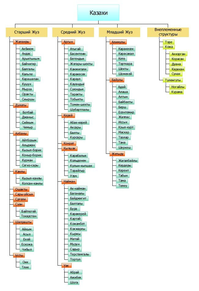 Читать я старший в роде. Старший жуз казахов таблица. Схема Древо рода казахов старшего жуза. Казахские жузы и роды Древо. Средний жуз младший жуз старший жуз карта Казахстана.