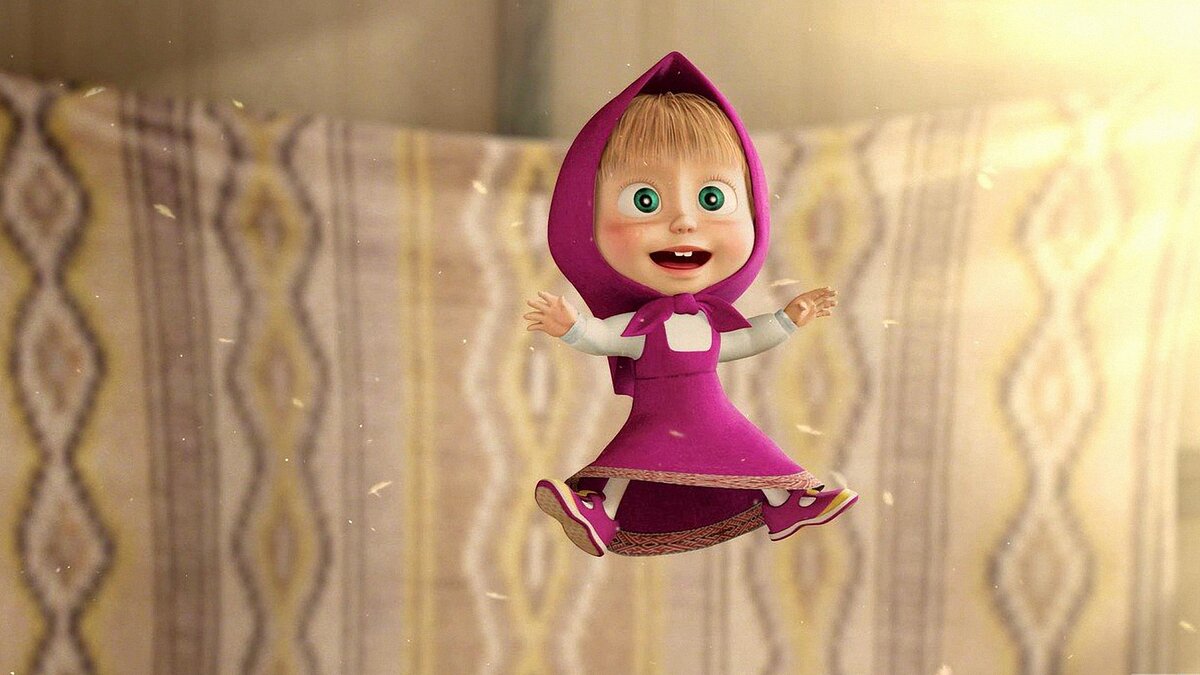 Маша ни секунды не может устоять на месте. 