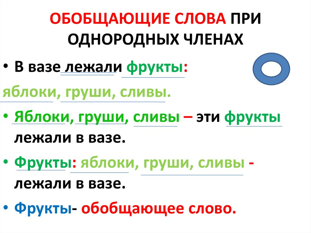 Мама однородные слова. Обобщающие слова при однородных членах. Тире обобщающее слово. Тире в предложении с однородными членами-.