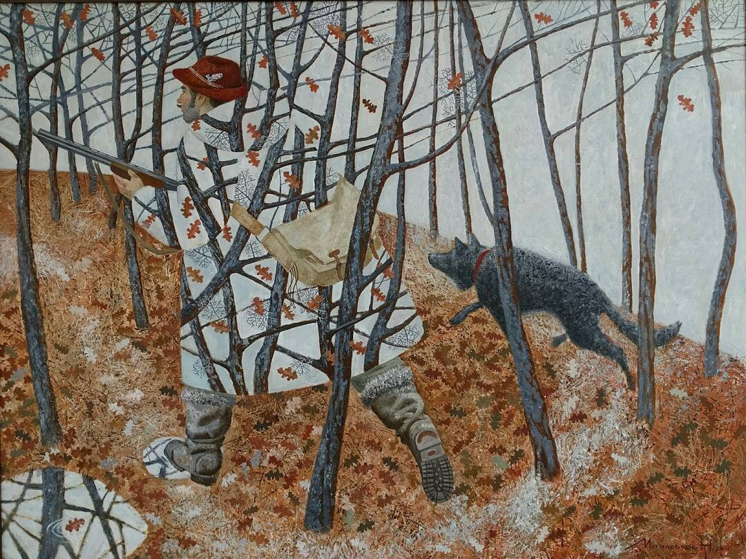 Картина Никиты Могилевцева "Конец осени" https://www.instagram.com/umbra_spb/