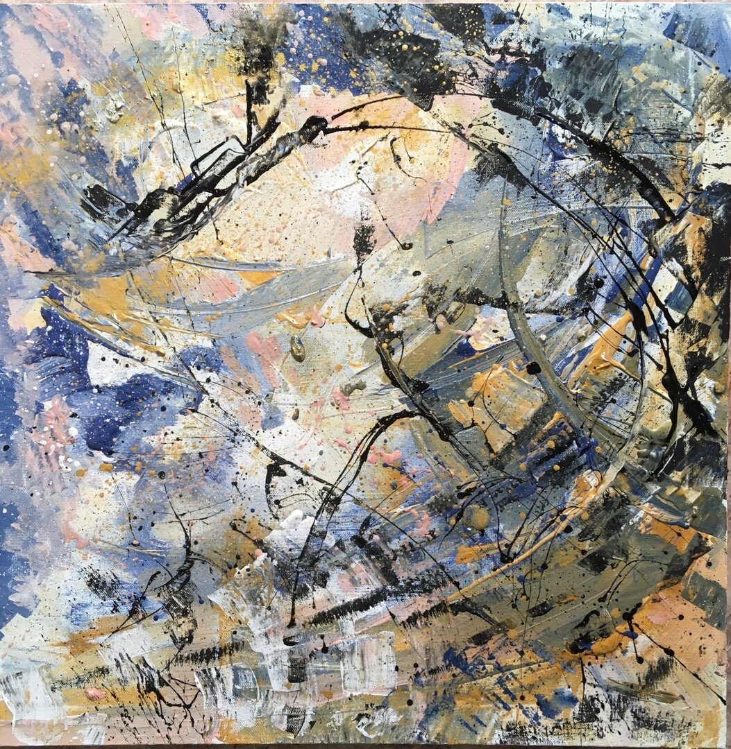 Петля. Холст, акрил. Абстракция. Автор Анна Бадалян