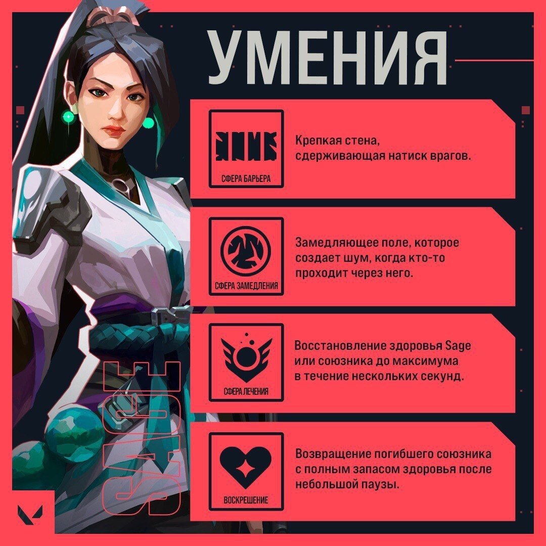 Агент Sage и её умения