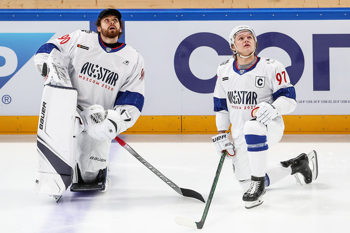 Илья Сорокин и Кирилл Капризов на Матче звёзд КХЛ