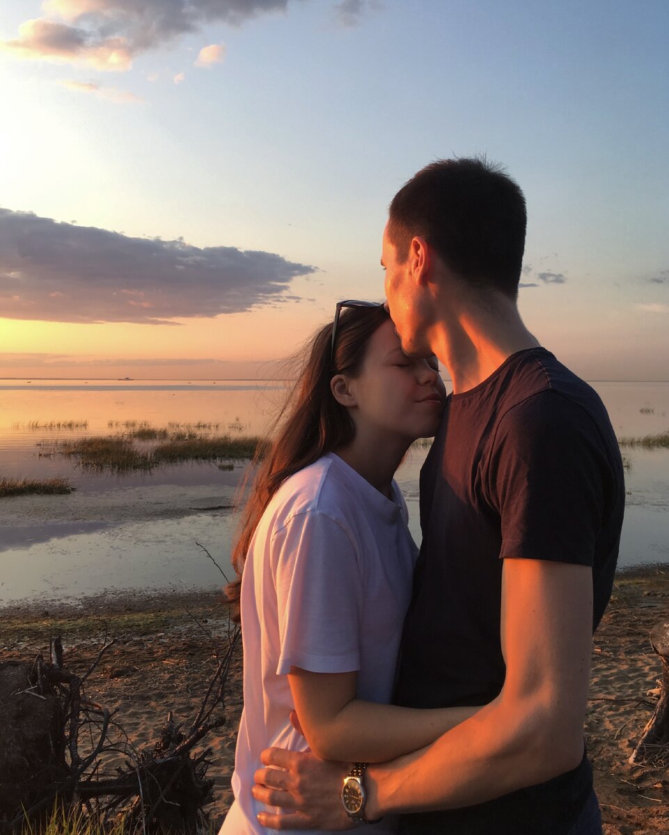 Инженер и я на закате.