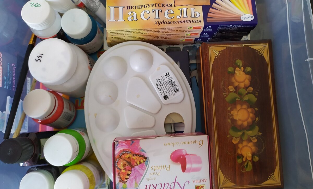 Краски-кисти-карандаши-перья