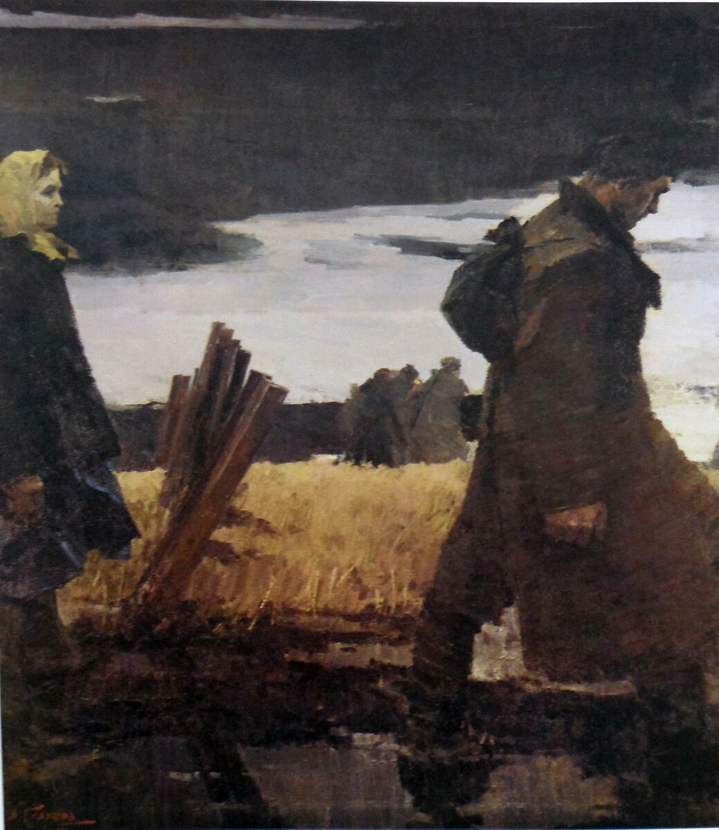 Репродукция картины Владимира Гаврилова «За родную землю»