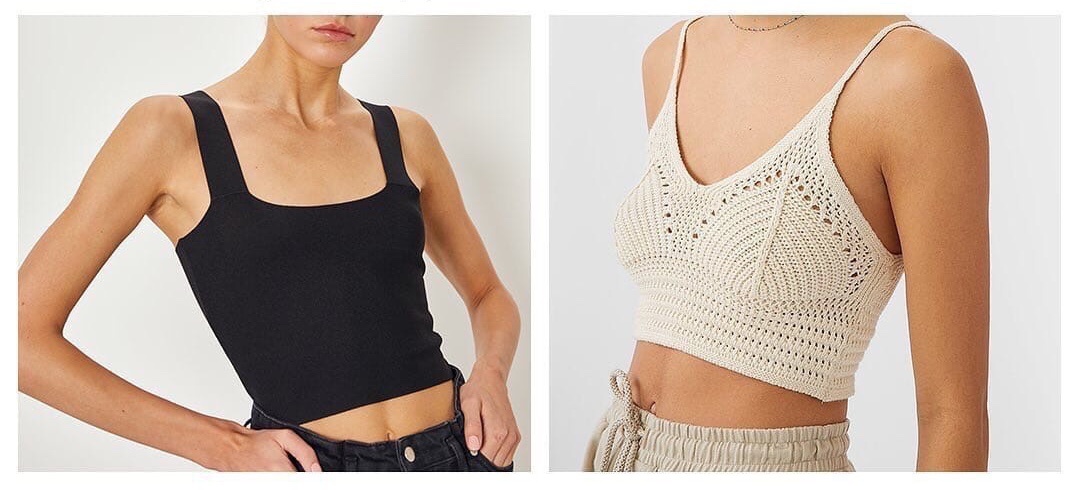 Актуальны как тонкие, так и довольно плотной вязки.