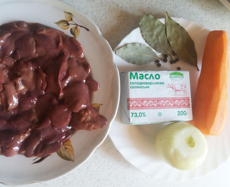 Продукты для печеночного паштета