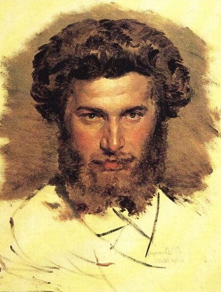 А. Куинджи, портрет работы В. Васнецова, 1869 г.