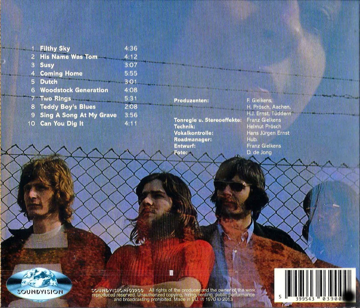 John Bassman Group. Filthy Sky 1970. Back