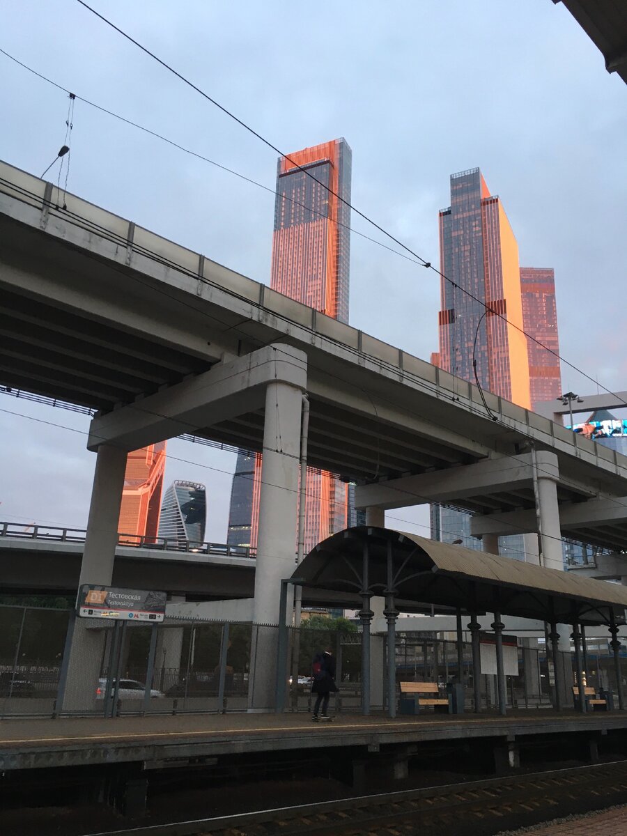 Фото автора. Вид с платформы ст. Тестовская.