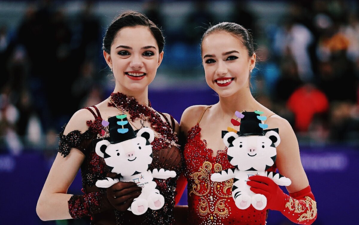 Евгения Медведева и Алина Загитова