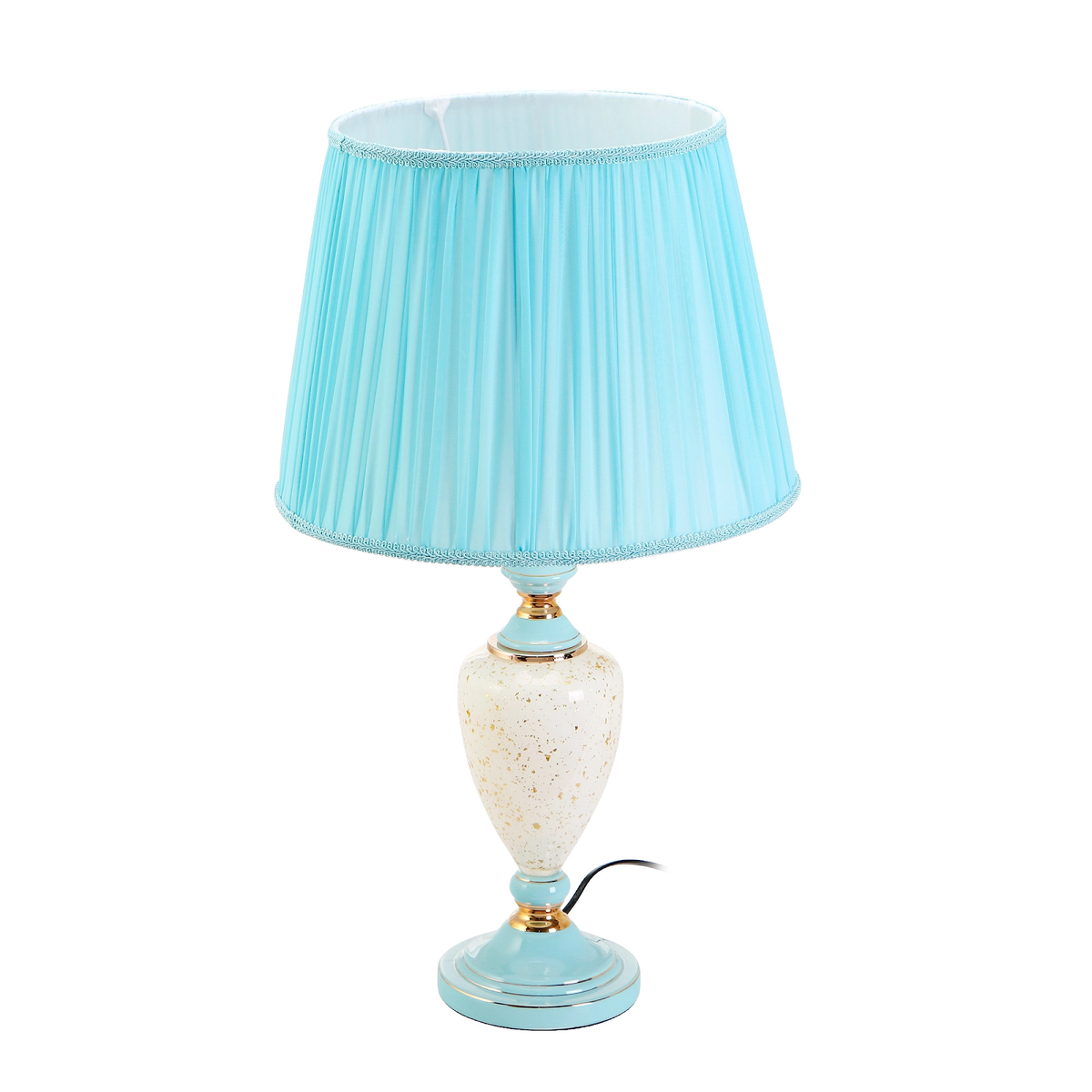 Лампа ZOYI в стиле 60-х, абажур с тесьмой и контрастные детали - zeitgeist той эпохи 