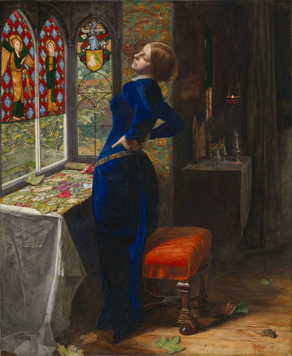Источник: wikipedia.org. Джон Эверетт Милле «Мариана», 1851