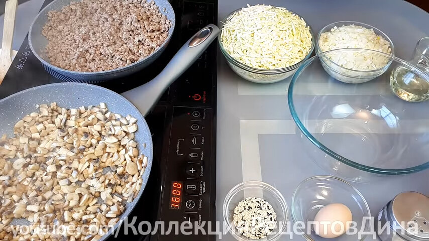 Слоеная кулебяка с капустой