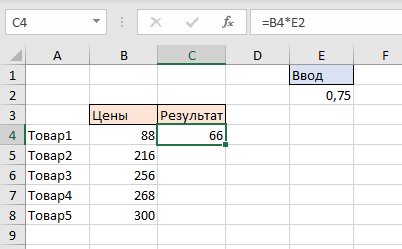 Excel: Ссылки относительные и абсолютные