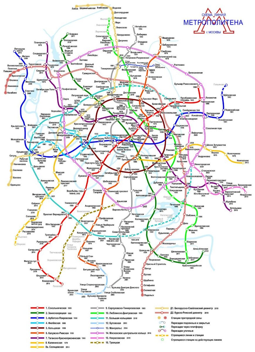 Модель Московского метро в 3D