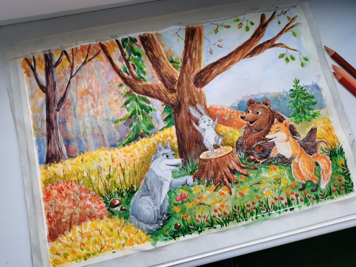 Первая иллюстрация готова