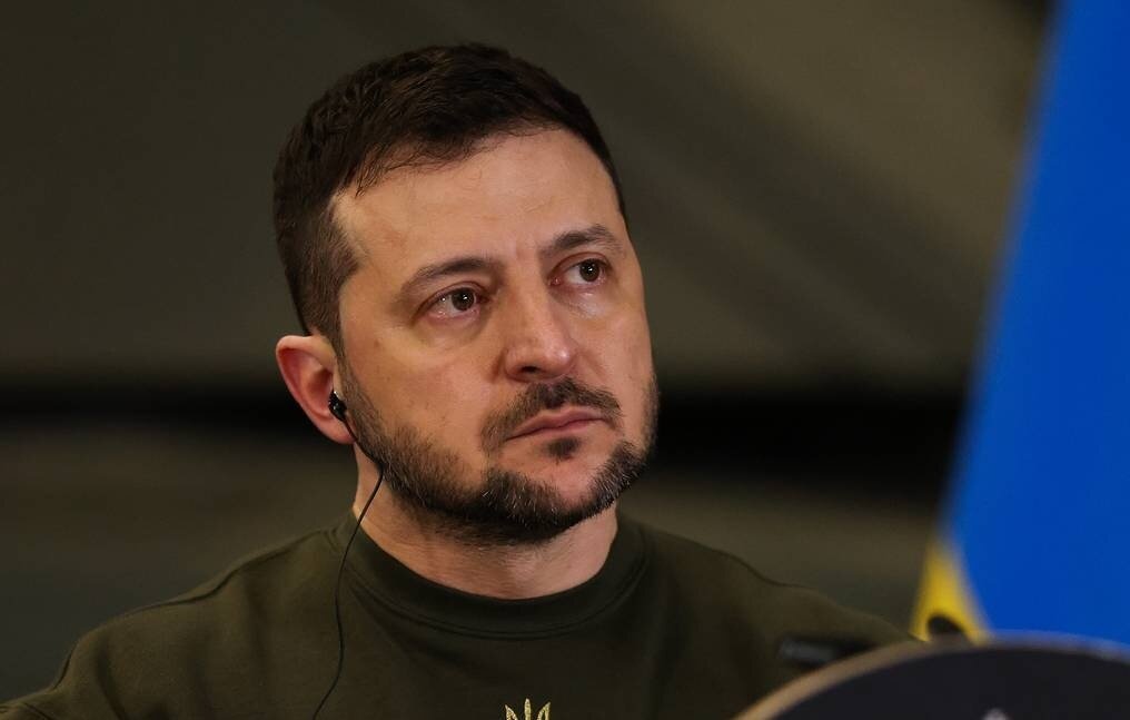    Президент Украины Владимир Зеленский  EPA-EFE/HOLLIE ADAMS / POOL