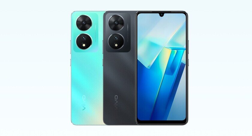    Так выглядит Vivo T2 5G. Он доступен в черном и бирюзовом цветах. Фото: gizmochina