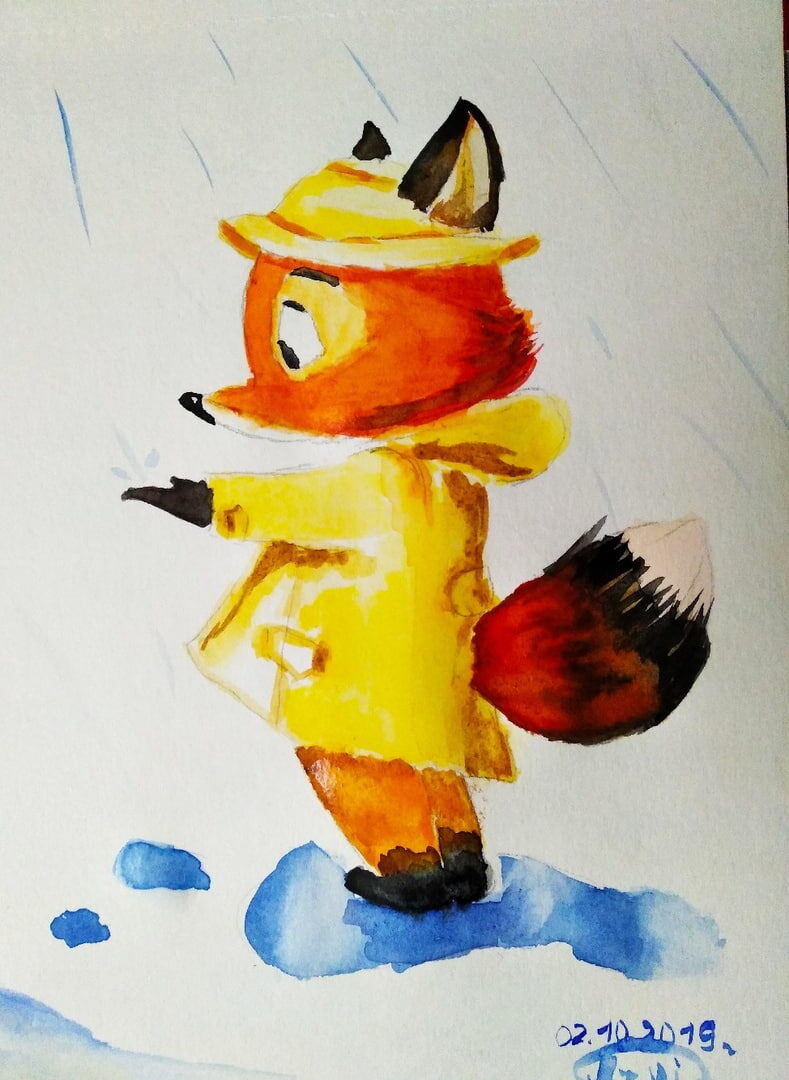 Лисёнок был подарен одному замечательному Человеку