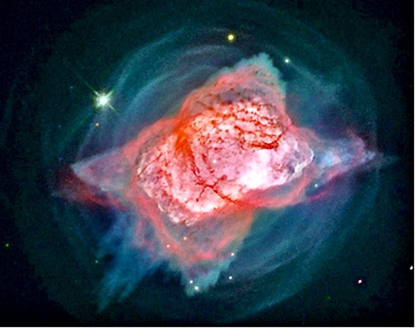 После долгих поисков исследователям удалось поймать HeH+ в этой планетарной туманности. Фото: Hubble/NASA/ESA