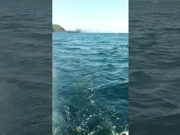 видеоролик снят неподалеку от угольного порта "Порт Вера" 