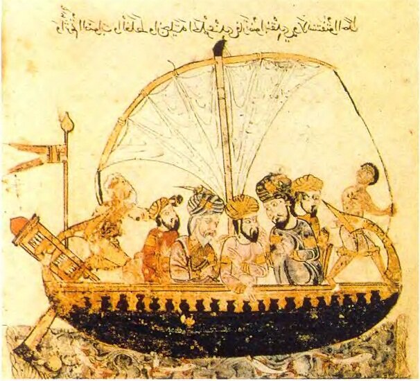 Арабское судно, старинная минаитюра