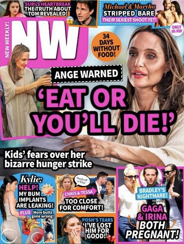 Анджелина Джоли  Обложка 'New Weekly'