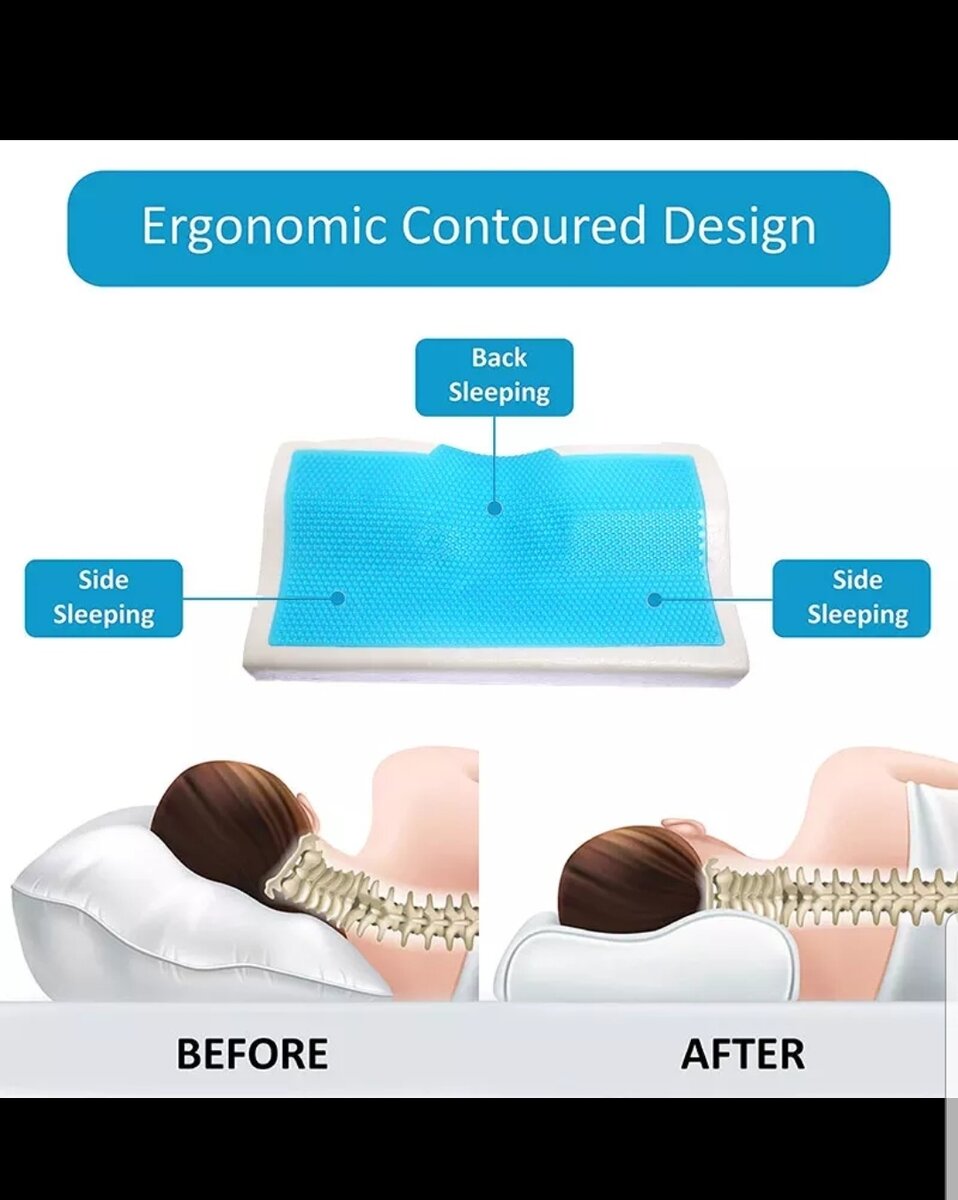 Гелевая подушка с эффектом памяти, медленное восстановление, летние антихраповые ортопедические подушки для сна, забота о здоровье, подушки для шеи для дома, постельные принадлежности                                                         