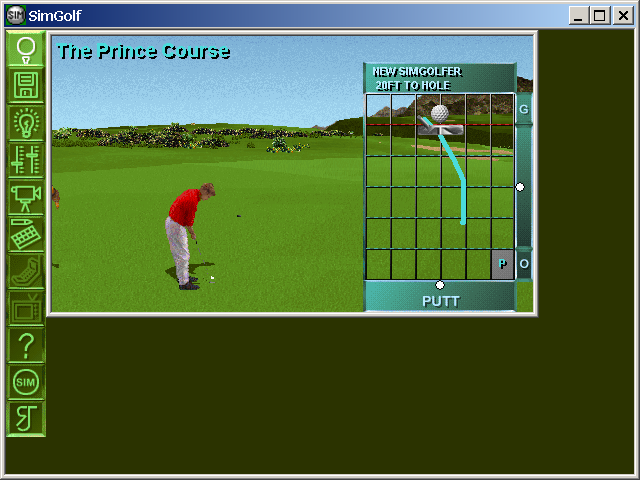 SimGolf (1996). Скриншот с old-games.ru