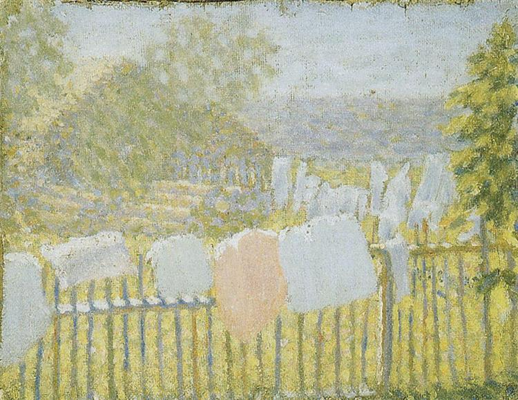     “Белье на заборе”   1903 г.  Импрессионизм.