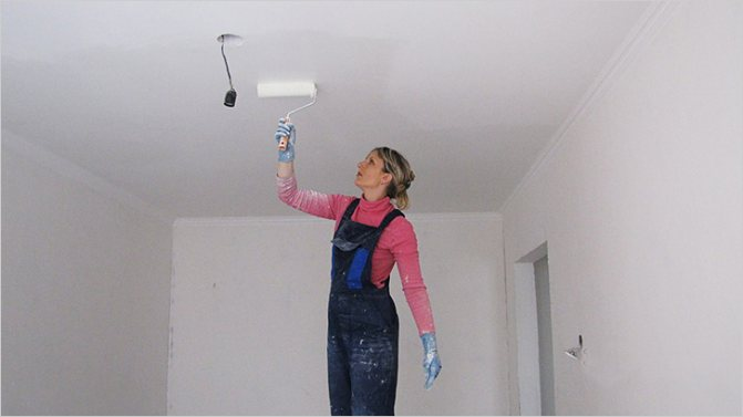 Можно ли белить потолок известью после водоэмульсионной краски