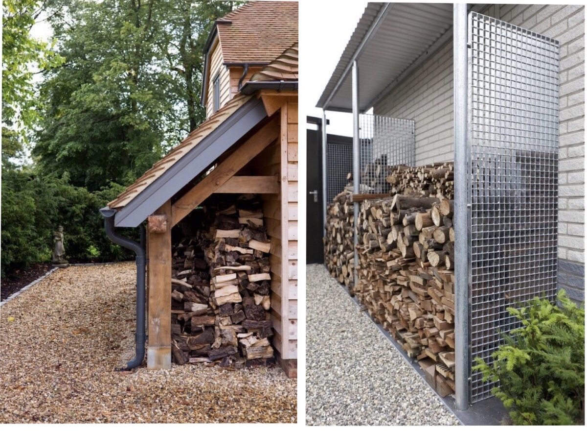 Стеллажи в виде старых ящиков