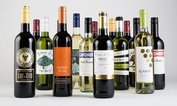 Огромный выбор вина