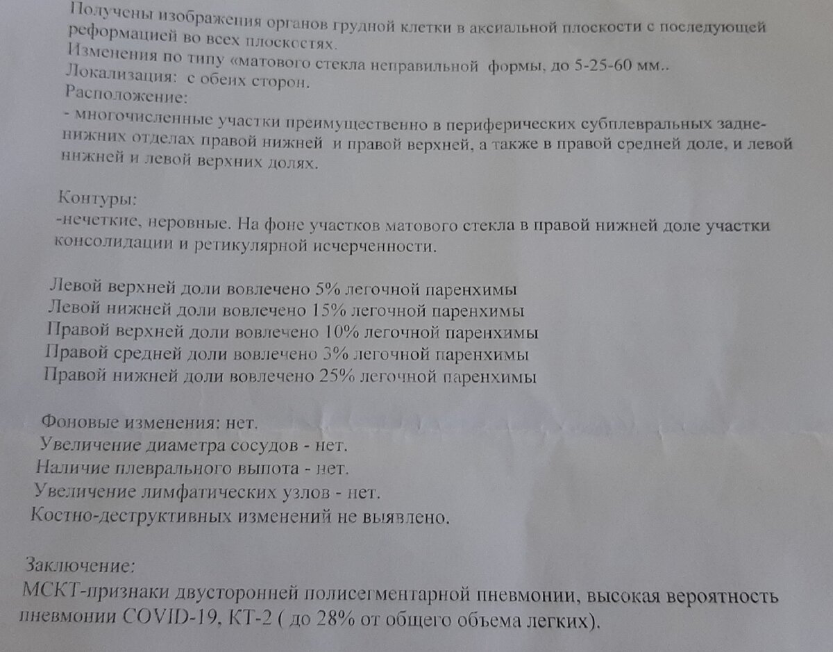 легкие поражены коронавирусом