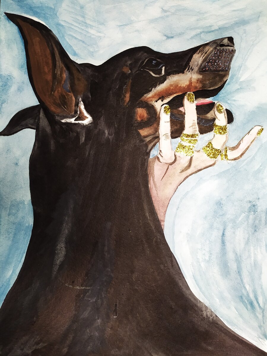 Новый эскиз для джинсовой куртки. Или футболки. 