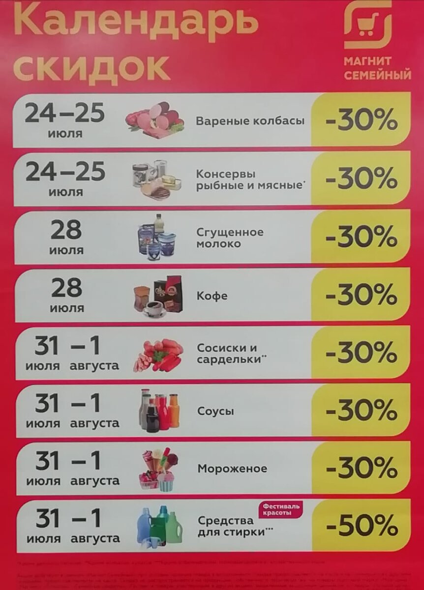 Магнит косметик на январь 2025 календарь скидок