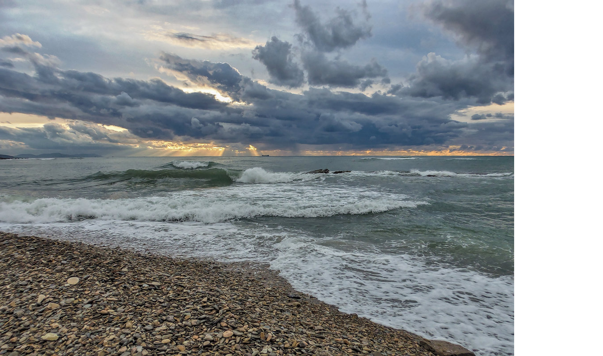 Черное море во время шторма!