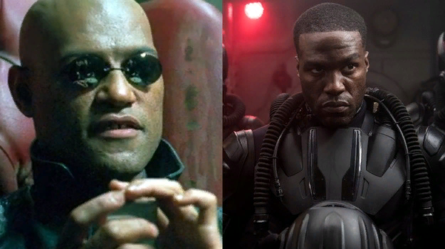 Фишберн в образе Морфеуса и актёр Абдул-Матин. Источник gamebomb.ru