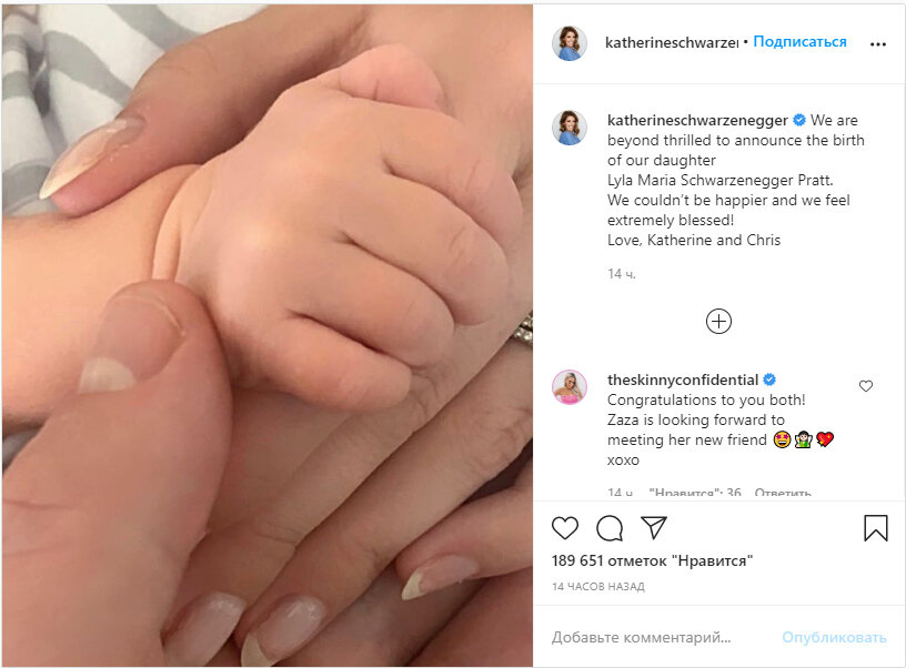  Источник фото: @katherineschwarzenegger / Instagram