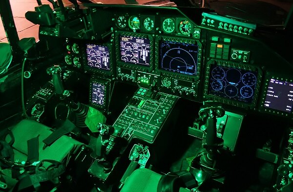 кабина вертолета Ка-52 (взято с сайта www.avia.pro)