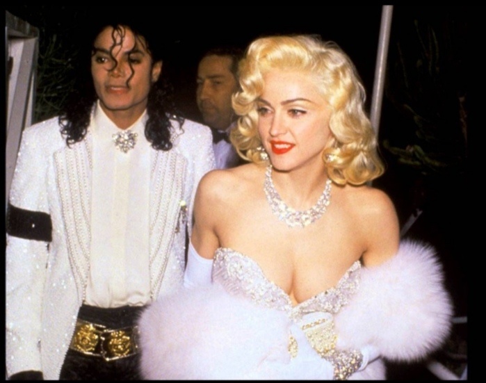 Мадонна и Майкл Джексон на Оскаре в 1991 году.