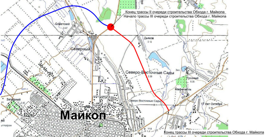 Омск северный обход проект на карте