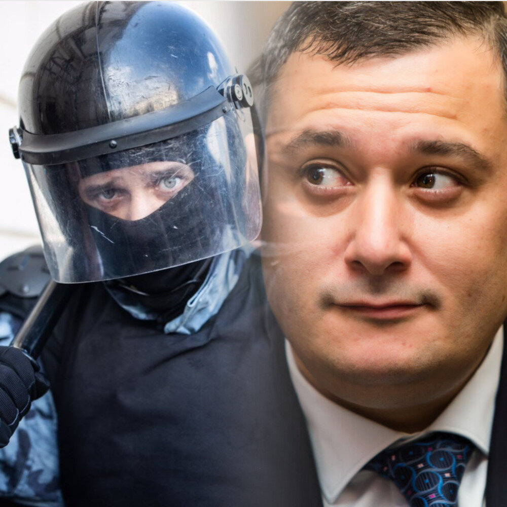 Омон и Хинштейн. Коллаж Радио 100 грамм