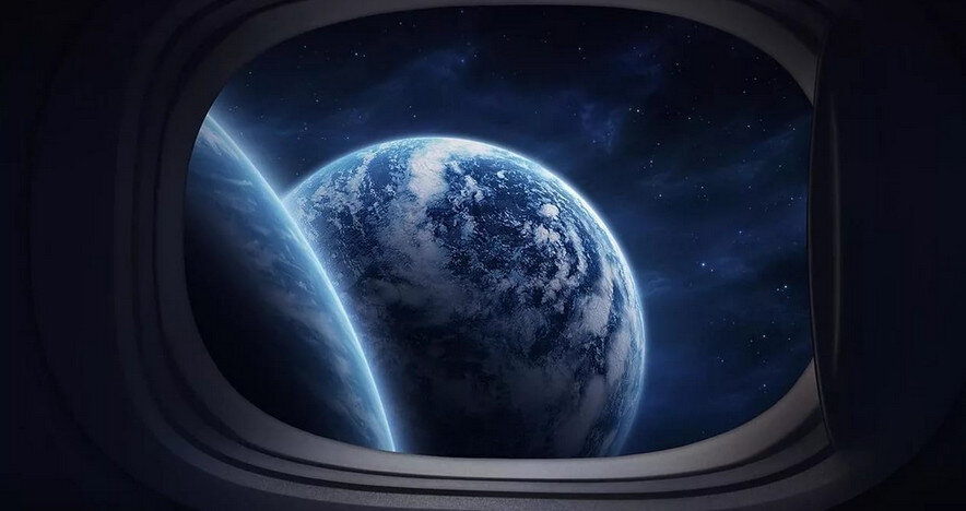 вид из космоса на Землю